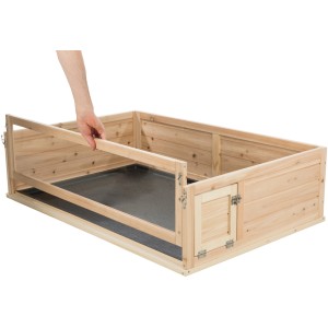 Enclos intérieur en bois Trixie avec porte pour cobayes.