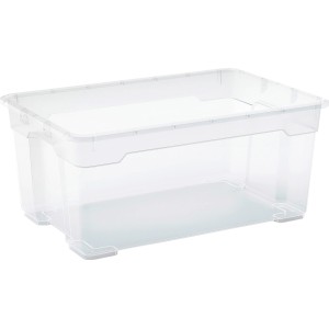 Box multiuso trasparente OBI Santos taglia L (40 l) in plastica robusta per alimenti con ruote.