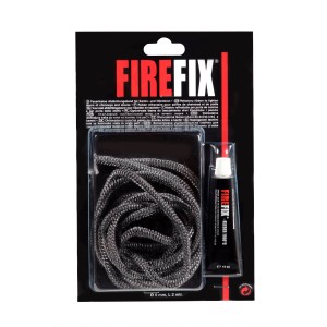 Cordon en céramique Firefix, diamètre 6 mm, avec colle, pour cheminées et poêles.