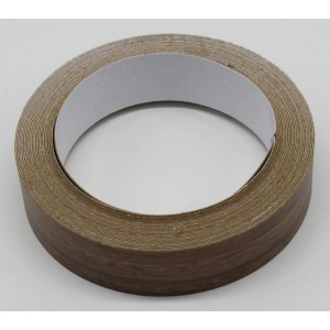 Bordo adesivo noce, 5m x 19mm, per piani di lavoro.