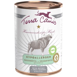 Terra Canis alimento umido ipoallergenico per cani con bufalo d'acqua e patate dolci, 400g.