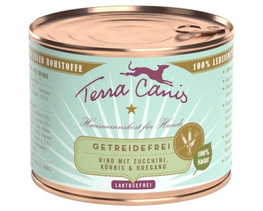 Terra Canis Hunde-Nassfutter Getreidefrei Rind 200 g