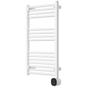 Sèche-serviettes digital blanc Emerio avec barres chauffantes et écran, 500 W.