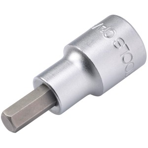 LUX Douille à embout hexagonale 7 mm Comfort, acier chrome vanadium, pour tournevis à six pans creux