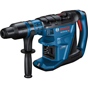 Perforateur-burineur sans-fil Bosch Professional GBH 18V-40C (nu), bleu et noir, avec L-Boxx.