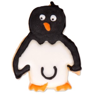 Pinguin Ausstecher aus Edelstahl, 5,5 cm, ideal zum Backen und Basteln.