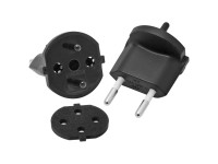 Fixadapter Typ11 / Konturenstecker 2-polig mit Dichtung Schwarz Fixadapter Typ11 / Konturenstecker 2-polig mit Dichtung Schwarz