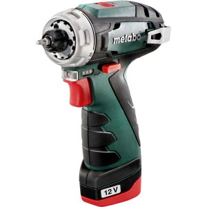Visseuse-perceuse sans fil Metabo PowerMaxx BS Basic avec batterie et coffret.