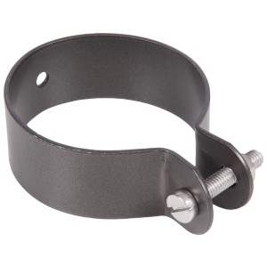 Collier de serrage Alberts pour étai, galvanisé, anthracite, Ø 60 mm, pour construction de clôture.