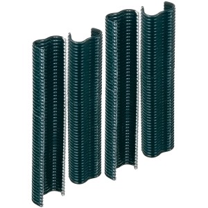 Agrafes en fil de fer vertes (22 mm) pour construction de clôtures et écrans d'intimité, lot de 3.