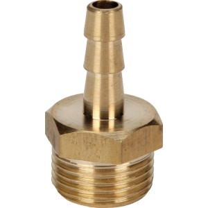 Raccord fileté Einhell R 3/8 filetage extérieur en laiton pour accessoires de compresseur.