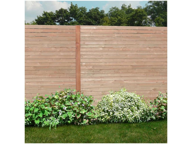 Sichtschutzzaun Baltrum Lärche Natur (HxB) 180 x 180 cm kaufen bei OBI