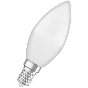 Osram LED-Leuchtmittel in Kerzenform, E14, Warmweiss, 3,3W. Kompakte LED Lampe für Kronleuchter.