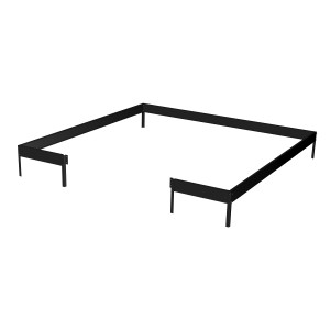Telaio di fondazione per serra Halls Qube Square 6,3 m², acciaio zincato.