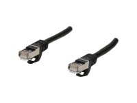 Schwaiger Câble réseau cat. 6 S/FTP Noir 0,5 m