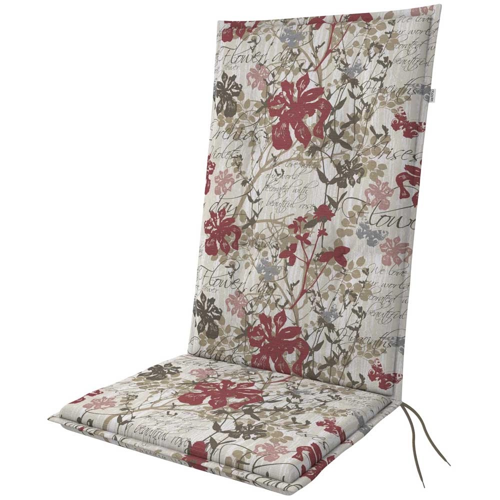 Auflage Hochlehner Living D.3953 geblümt 48 x 119 cm / Stärke 6 cm