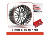 Sticker Wheel Stripes Rot Breite 7 mm / Länge 10 m