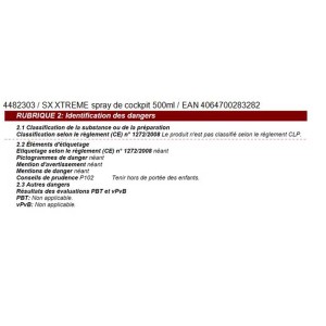 Sonax Xtreme Cockpitspray 500ml pour l'entretien auto.