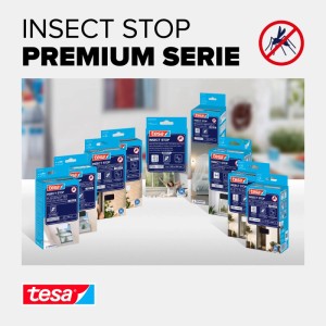 Confezioni tesa Insect Stop Premium zanzariere per finestre. Efficace protezione dagli insetti con velcro.