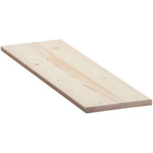 Unbehandelte Fichte Leimholzplatte, 100x30x1,8 cm, für Regalböden und Möbelbau.