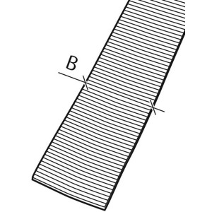Illustration: Blaues Conacord Gurtband, 40 mm breit, aus Polypropylen.