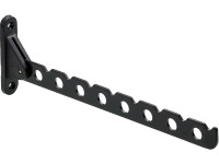 Hettich Kleiderlüfter Stahl/Kunststoff matt Schwarz Länge 310 mm / 1 Stk.