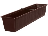Blumenkasten Standard Braun (HxBxT) 14,5 x 17,5 x 79 cm