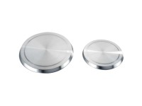 Wenko Herdabdeckplatten Edelstahl Silber matt 2 x Ø 16 cm / 2 x Ø 20 cm