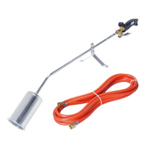 Rothenberger RoMaxi Anwärmbrenner Eco con tubo, un saldatore per lavori di copertura e asfaltatura.