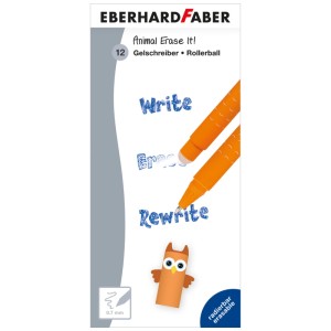 Penna gel Eberhard Faber Animal Erase It Gufo, penna cancellabile con motivo gufo.