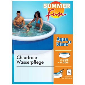 Summerfun Aquablanc pour piscines 3.000-6.000 l, entretien de l'eau sans chlore.