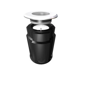 Faretto da incasso a LED Easy Connect, bianco caldo, Ø 110 mm, per sistemi di illuminazione esterna.