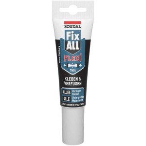 Tubo di Fix All Flexi, bianco, 125ml. Adesivo e sigillante per giunti flessibili.
