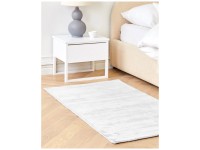 Teppich Gesi II Hellgrau Viskose 80 x 150 cm