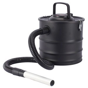 Aspirateur à cendres noir Valo avec filtre HEPA, 1200 W, 18 l, pour cheminée et poêle.