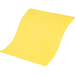Panno spugna Vileda giallo, confezione da 5, assorbente e lavabile.