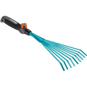 Gardena combisystem rastrello piccolo per rastrellare foglie e erba tagliata nelle aiuole.