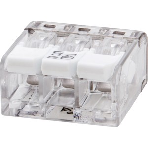 Morsetto a leva UC03, 3 poli, 50 pezzi, per connessioni elettriche sicure.