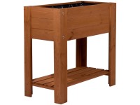 Hochbeet Lilo mit Ablage Kiefer FSC® Braun (HxBxT) ca. 78 x 80 x 40 cm