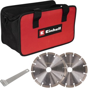 Einhell TE-MA 1500 scanalatrice per muri con borsa, dischi da taglio e utensile.