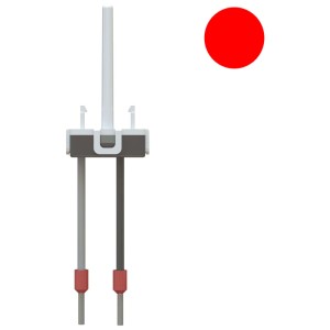 Cartouche lumineuse LED rouge pour interrupteurs/boutons et petites combinaisons, accessoires pour boîtes de dérivation.