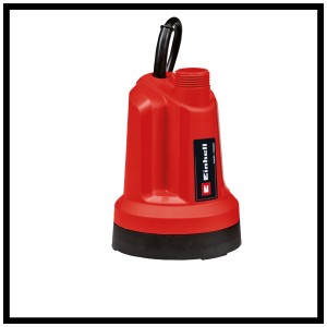 Pompe à eau claire sans fil Einhell GE-SP 18 LL Li avec batterie, rouge/noir. Idéale pour une utilisation mobile.