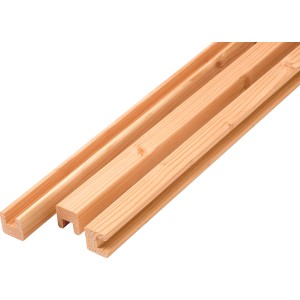 Legno da costruzione Kreativo in douglasia, 4,5x4,5x200 cm, scanalato.