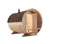 FinnTherm Fasssauna Carrie Naturbelassen Ø 215 cm x T 280 cm