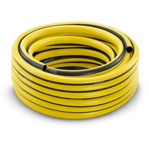 Tubo da giardino Kärcher PrimoFlex giallo da 1/2 pollice, 20 m, arrotolato.