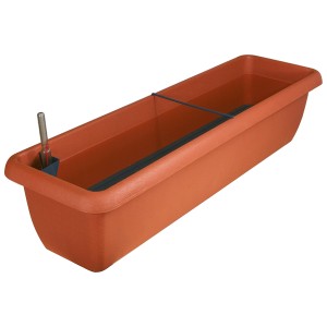 Fioriera terracotta Aqua Andalucia con sistema di irrigazione, lunga 82cm.