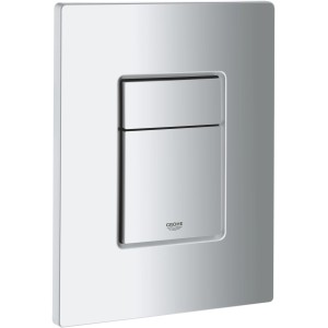 Placca di comando Grohe Skate Cosmopolitan in cromo-bianco-acciaio inox per WC.