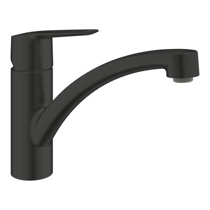 Grohe Miscelatore monocomando per lavello QuickFix Start Nero opaco