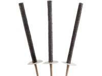 Wachstuchfackel Schwarz 3er-Set