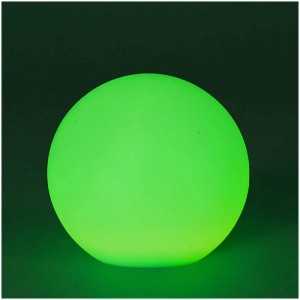 Lampe solaire LED verte Bubble, Ø 40 cm, avec télécommande pour usage extérieur.
